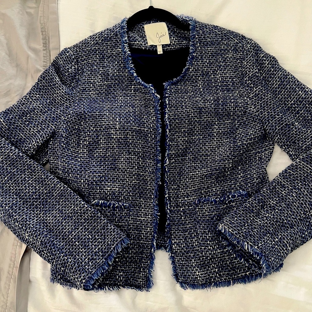 Joie Cropped Boucle style jacket- Size Medium
